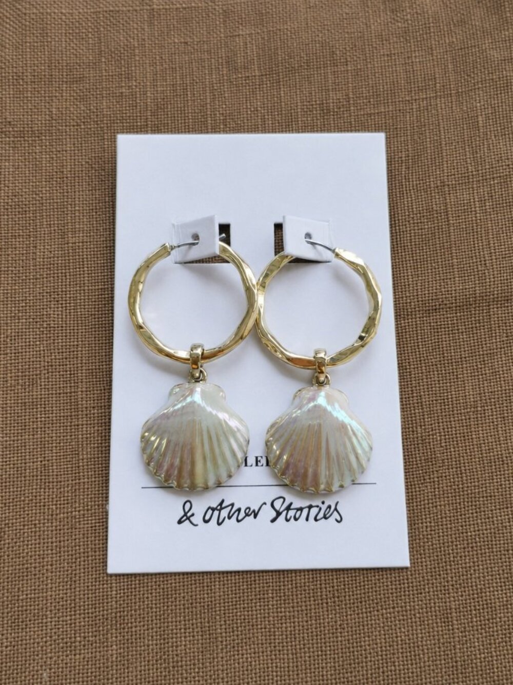 shell drop earrings